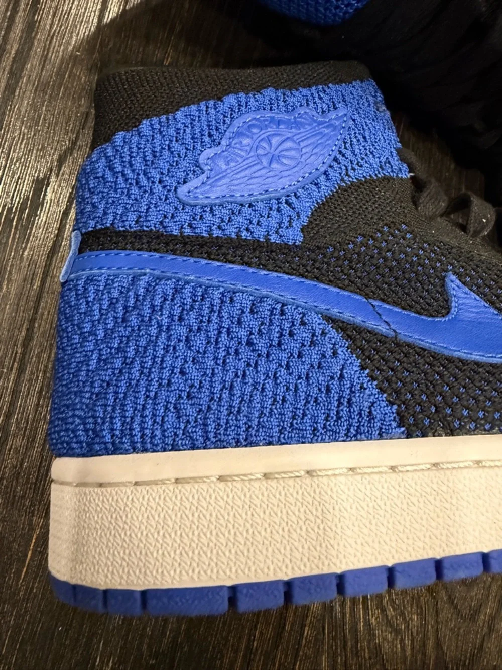Air Jordan 1 Retro High OG Flyknit “Royal” - Men’s Size 10 - Picture 2 of 11